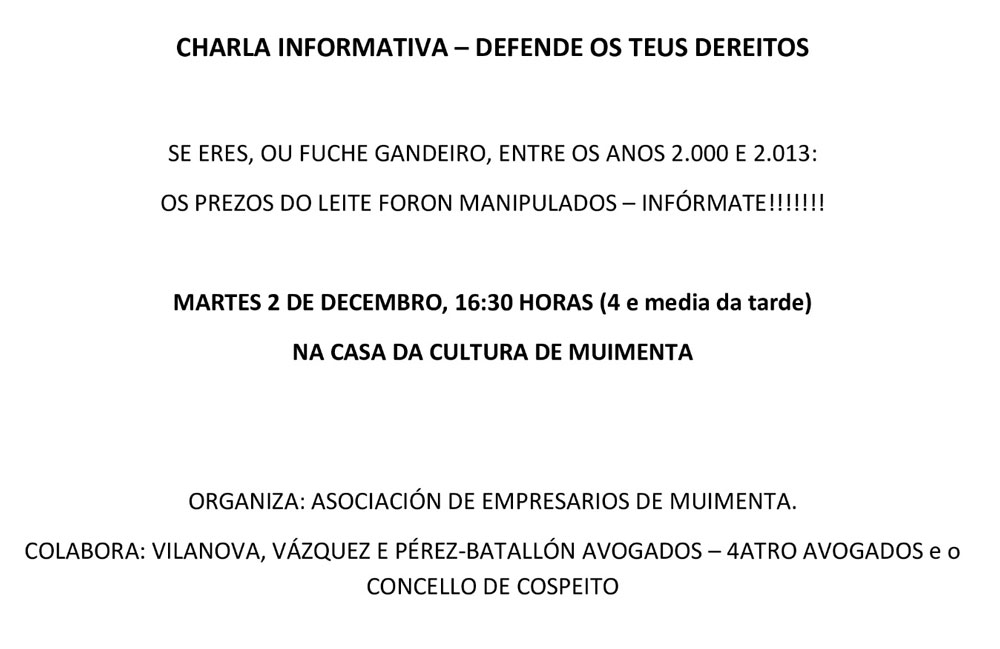 CHARLA INFORMATIVA